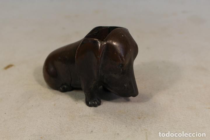 Escriban&iacute;a: tintero perro basset en bronce - Foto 8