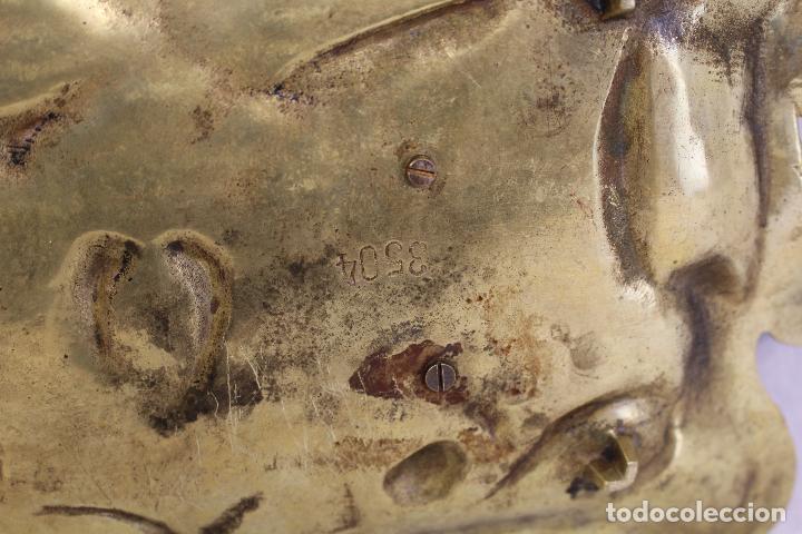 Escriban&iacute;a: tintero escribania modernista en bronce - Foto 4