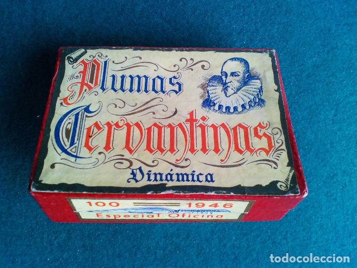 Escriban&iacute;a: CAJA DE 100 PLUMILLAS CERVANTINAS COMPLETA - Foto 4