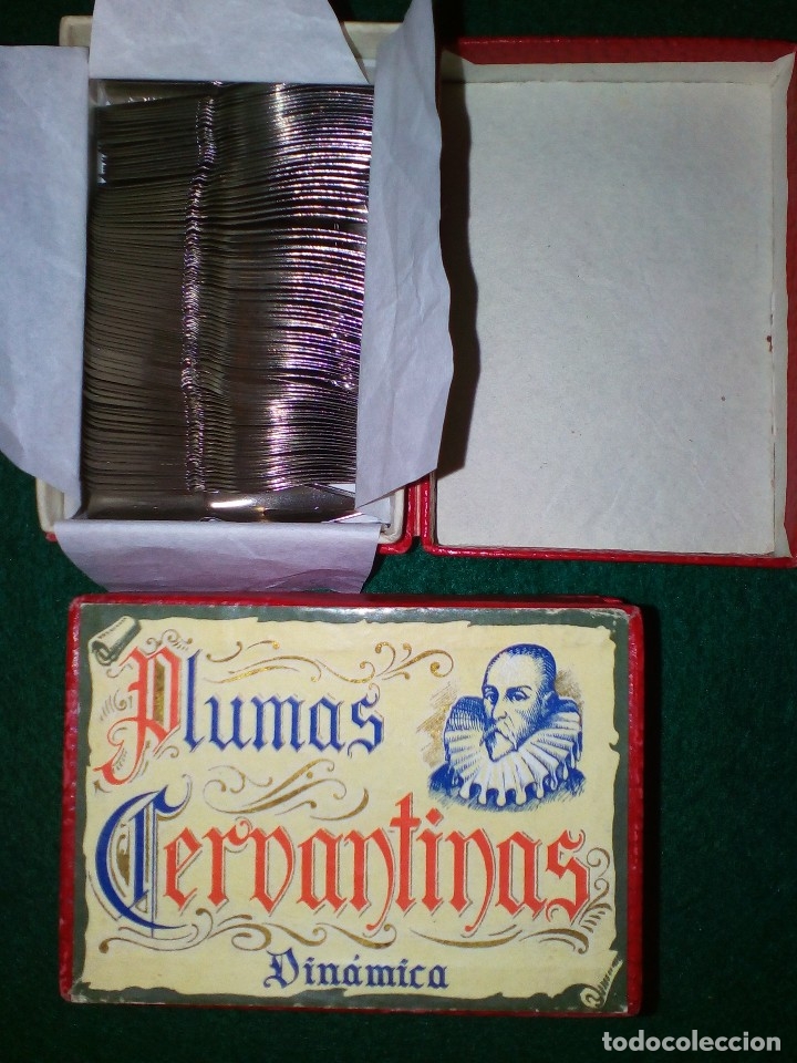 Escriban&iacute;a: CAJA DE 100 PLUMILLAS CERVANTINAS COMPLETA - Foto 9