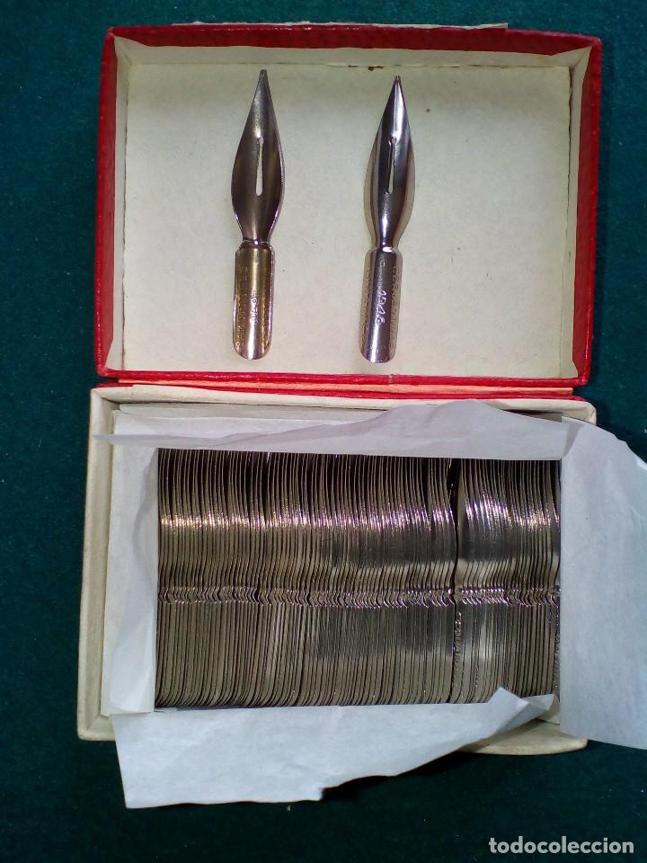 Escriban&iacute;a: CAJA DE 100 PLUMILLAS CERVANTINAS COMPLETA - Foto 2