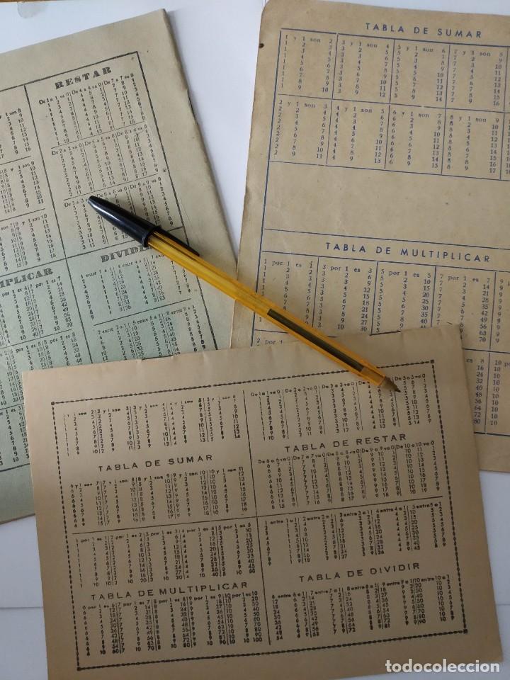 Escriban&iacute;a: 3 CUADERNOS ESCOLARES CON LAS TABLAS. - Foto 3