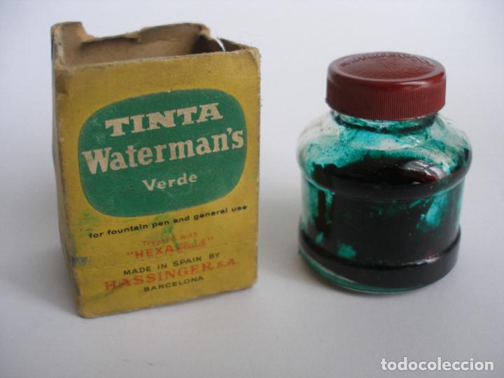 Escriban&iacute;a: Tinta Watermans verde ( vac&iacute;o ) - Foto 1