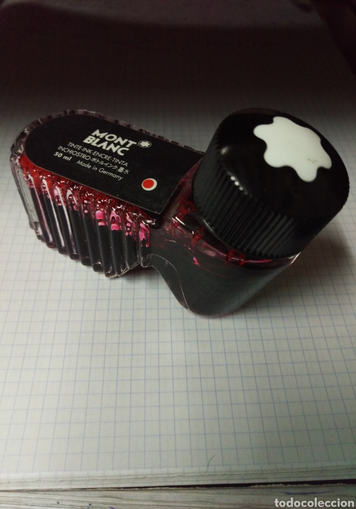 Escriban&iacute;a: MONTBLANC TINTERO CON TINTA ROJA - Foto 2