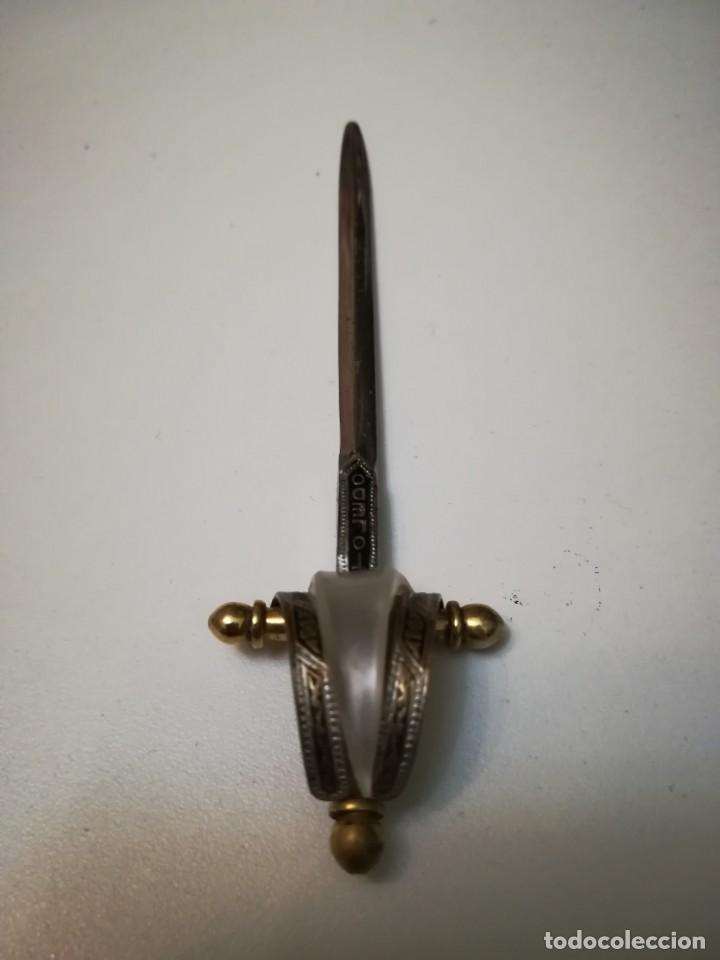 Ouvre-lettre Ancien (antiguo) En Forme D'épée De Mousquetaire - Marque Toledo - Acier Inoxydable - Espagne - Occasion