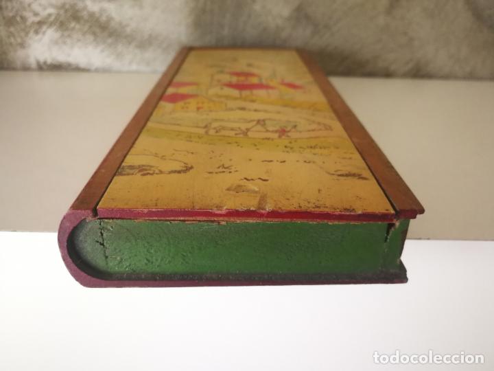Escriban&iacute;a: ANTIGUO PLUMIER DE MADERA - Foto 4