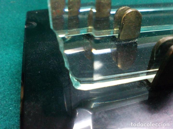 Escriban&iacute;a: ANTIGUO CLASIFICADOR DE MESA DE DESPACHO EN CRISTAL BISELADO - Foto 3