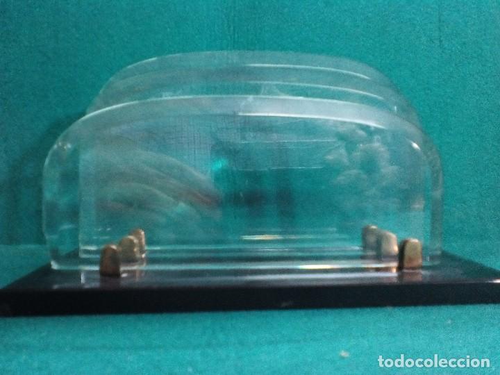 Escriban&iacute;a: ANTIGUO CLASIFICADOR DE MESA DE DESPACHO EN CRISTAL BISELADO - Foto 7