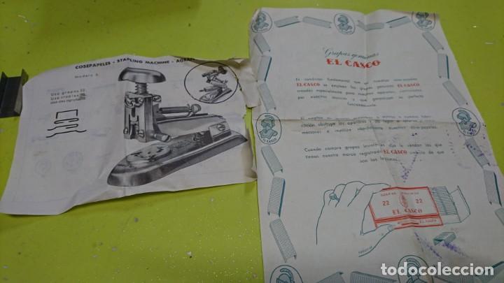 Escriban&iacute;a: GRAPADORA EL CASCO N&Uacute;MERO 5 CON CAJA E INSTRUCCIONES - Foto 4