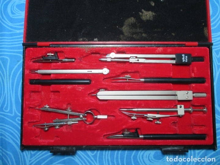 Escriban&iacute;a: CONJUNTO COMPASES KIN, MADE IN CHECOSLOVAQUIA - Foto 6