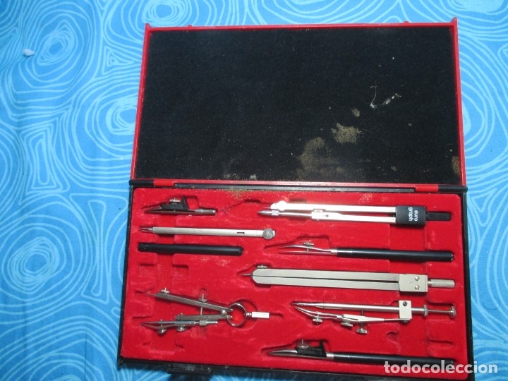 Escriban&iacute;a: CONJUNTO COMPASES KIN, MADE IN CHECOSLOVAQUIA - Foto 5