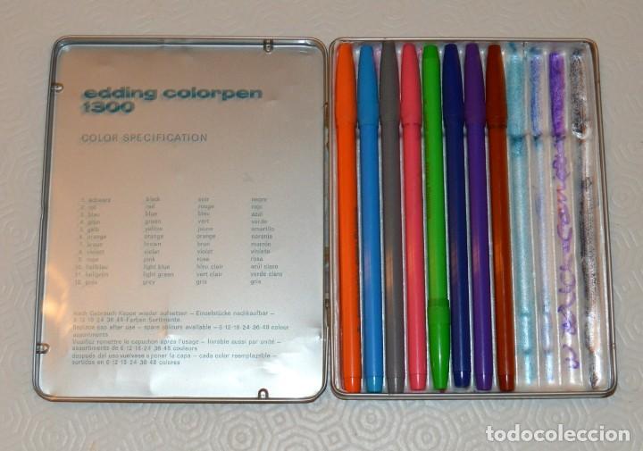 Escriban&iacute;a: CAJA -12 EDDING COLOR PEN - SERIGRAFIA DE CEZANNE - Foto 3