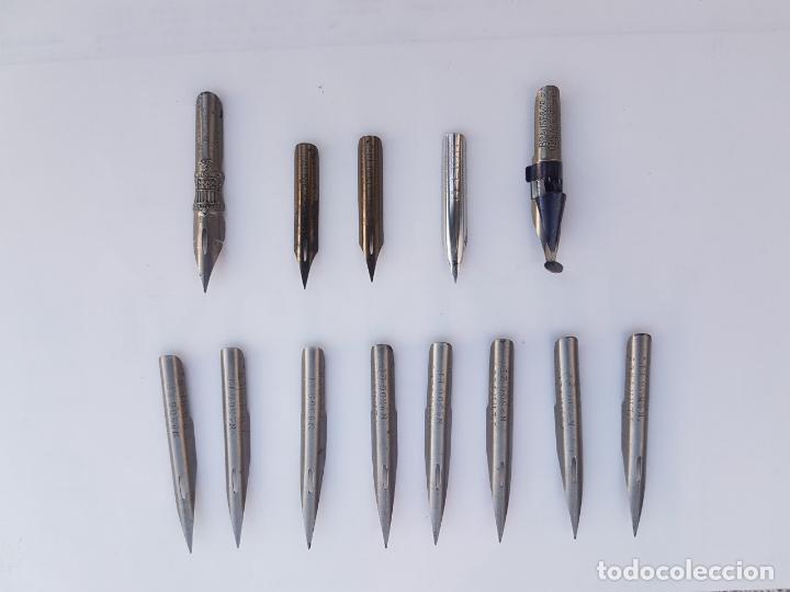 Escribanía: Lote de 13 antiguas plumillas . Excelente Estado. Incluye una Brause y 2 Esterbrook - Foto 8 - 162813926