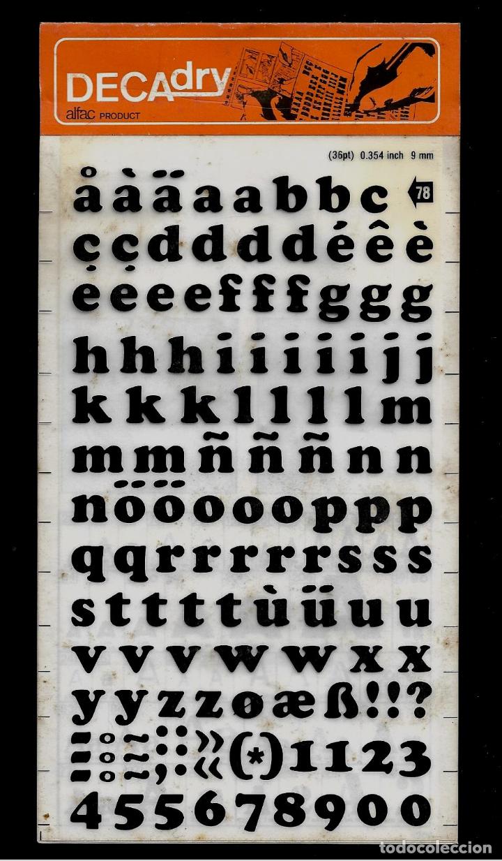 Escriban&iacute;a: HOJA DECADRY - N&ordm; 78 - MINUSCULAS Y NUMEROS - 9 MM. - Foto 1