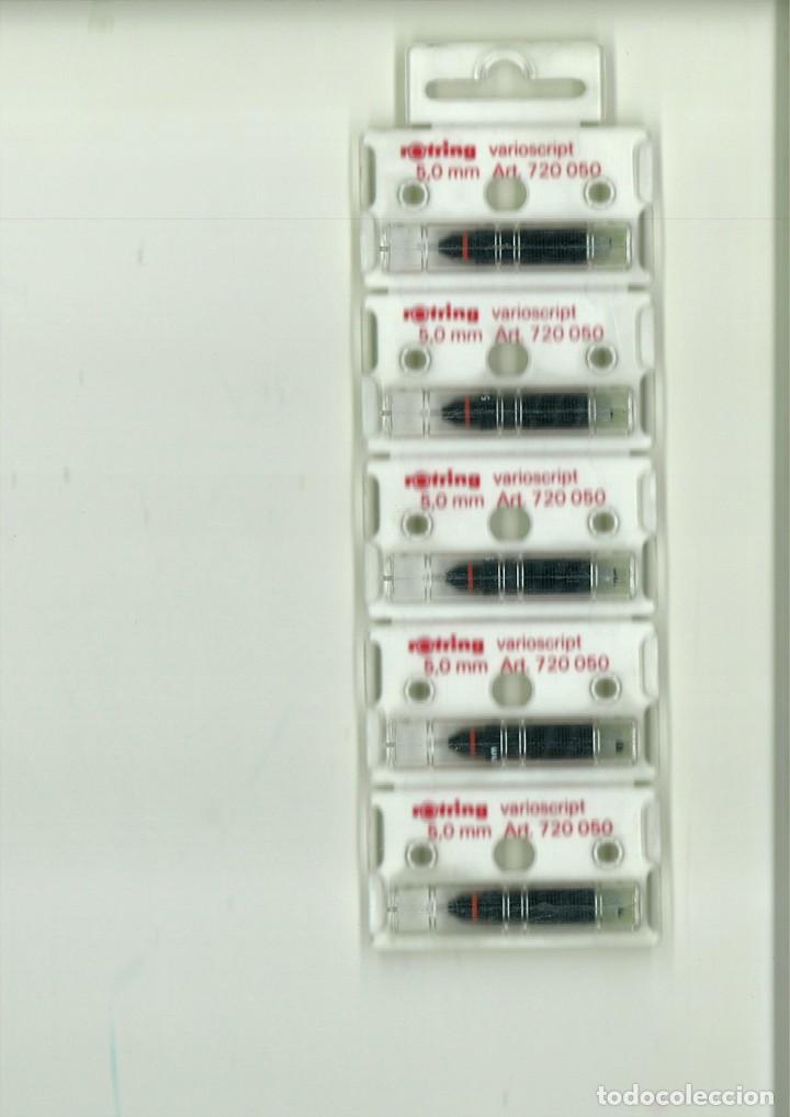 Escriban&iacute;a: LOTE CINCO PUNTAS ROTRING VARIOSCRIPT 5,0 MM. ART. 720 050 - Foto 1