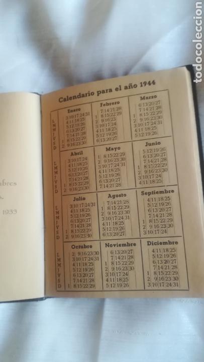 Escriban&iacute;a: Antigua agenda de 1944 - Foto 2