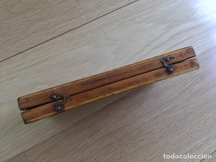Escriban&iacute;a: Caja de juego de comp&aacute;s y accesorios de bronce. - Foto 2