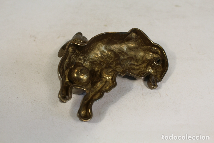 Escriban&iacute;a: tintero perro de bronce - Foto 2