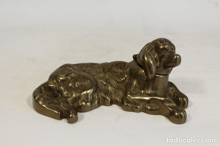 Escriban&iacute;a: tintero perro de bronce - Foto 3