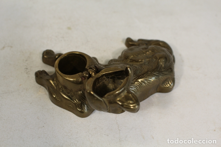 Escriban&iacute;a: tintero perro de bronce - Foto 4