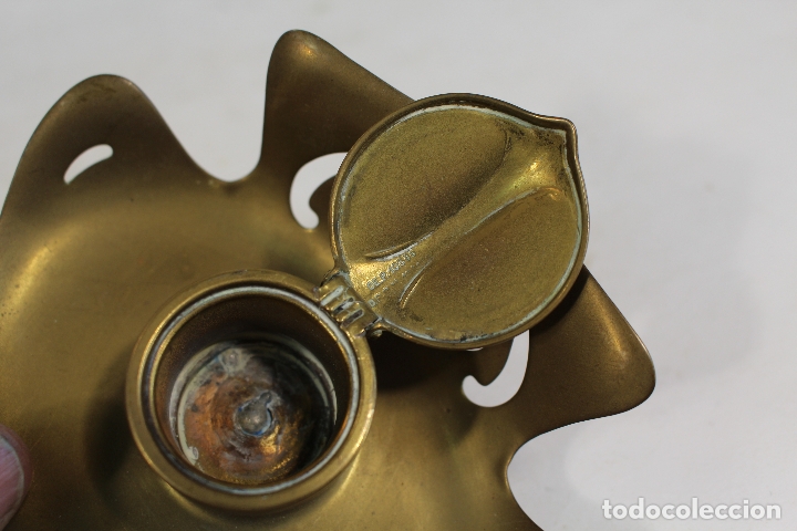 Escriban&iacute;a: tintero de bronce - Foto 2