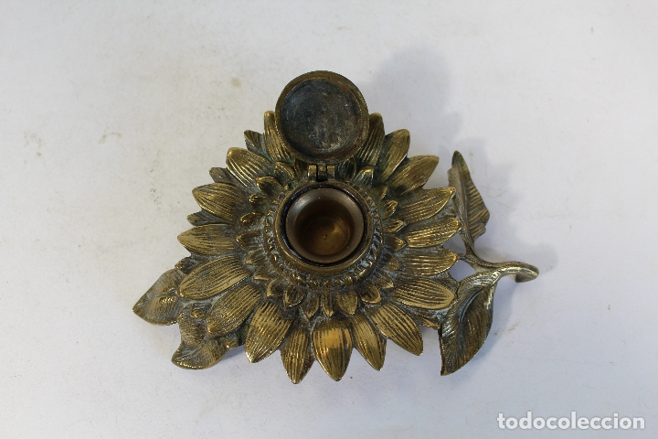Escriban&iacute;a: girasol tintero de bronce cucaracha - Foto 2