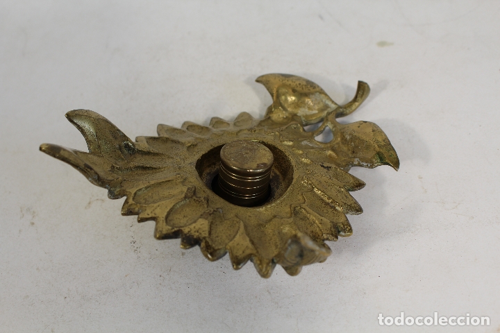 Escriban&iacute;a: girasol tintero de bronce cucaracha - Foto 3