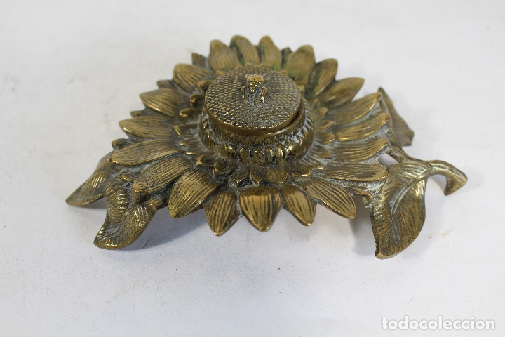 Escriban&iacute;a: girasol tintero de bronce cucaracha - Foto 6