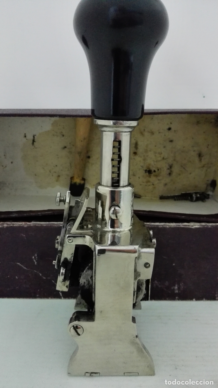 Escriban&iacute;a: ANTIGUO NUMERADOR MODELO 500, 41/2 MM, MARCA EL CASCO - Foto 6