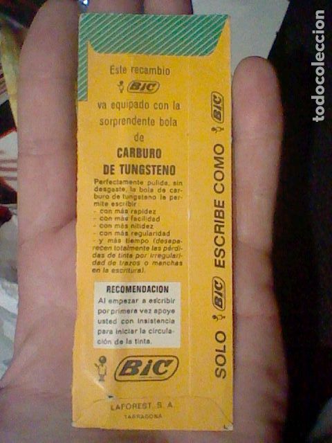 Escriban&iacute;a: BIC RECAMBIO SOBRE ORIGINAL SIN ABRIR VERDE LEER - Foto 2