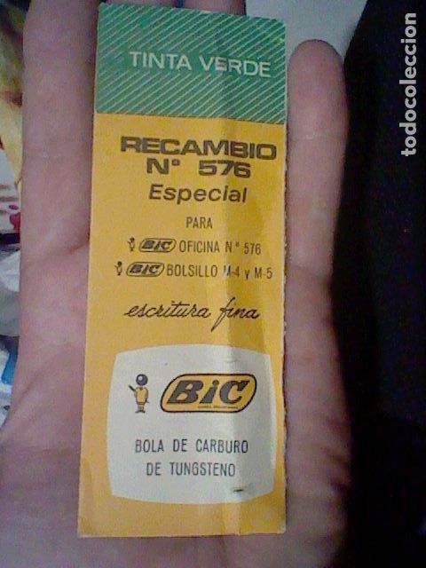 Escriban&iacute;a: BIC RECAMBIO SOBRE ORIGINAL SIN ABRIR VERDE LEER - Foto 4