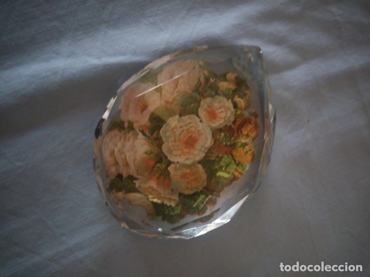 bonito pisapapeles cristal lagrima con flores,l - Comprar Escribanía  Antigua, Plumillas y más en todocoleccion - 172378734