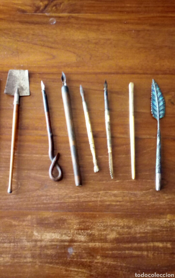 Escriban&iacute;a: Plumas de plumin siglo XIX - Foto 1