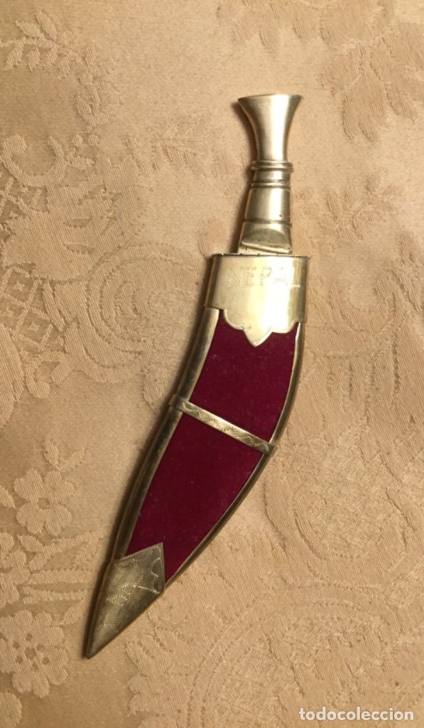 Escriban&iacute;a: ABRECARTAS PEQUE&Ntilde;O CUCHILLO, DAGA  DE BRONCE DE NEPAL