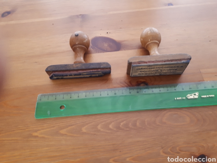 Escriban&iacute;a: Lote 2 antiguo sello tamp&oacute;n - Foto 1