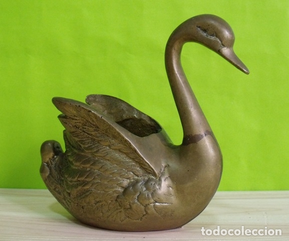 Escriban&iacute;a: Figura Lapicero Bronce Cisne - Foto 5