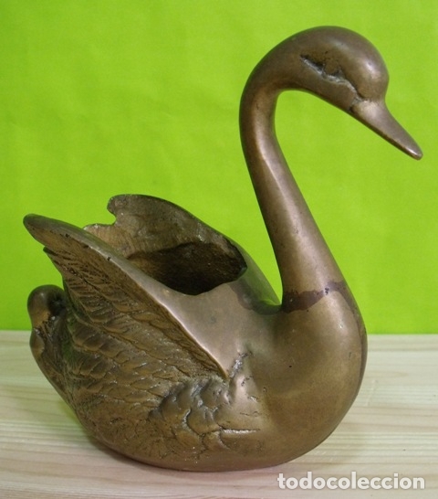 Escriban&iacute;a: Figura Lapicero Bronce Cisne - Foto 3