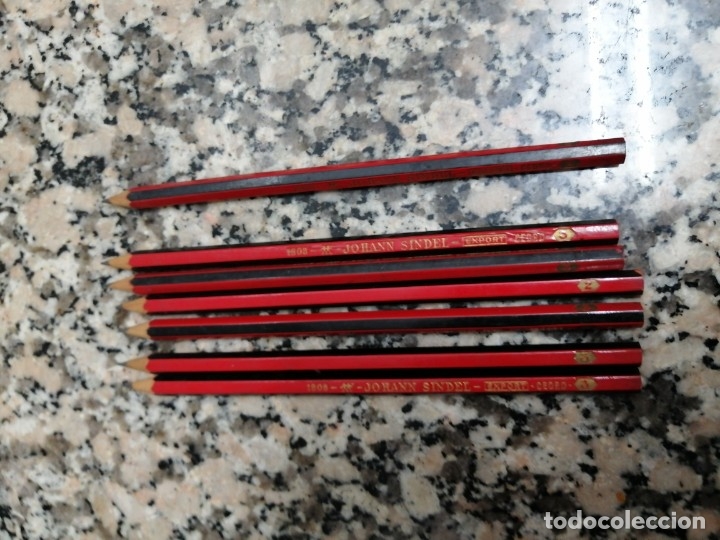 Escriban&iacute;a: ANTIGUOS LAPICES JOHANN SINDEL EXPORT CEDRO. SUELTOS - Foto 3