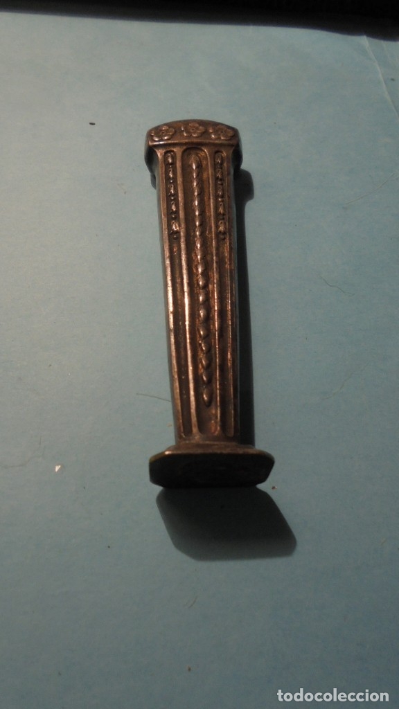 Escriban&iacute;a: ANTIGUO SELLO DE LACRE 9,8X2,8 CM. - Foto 2