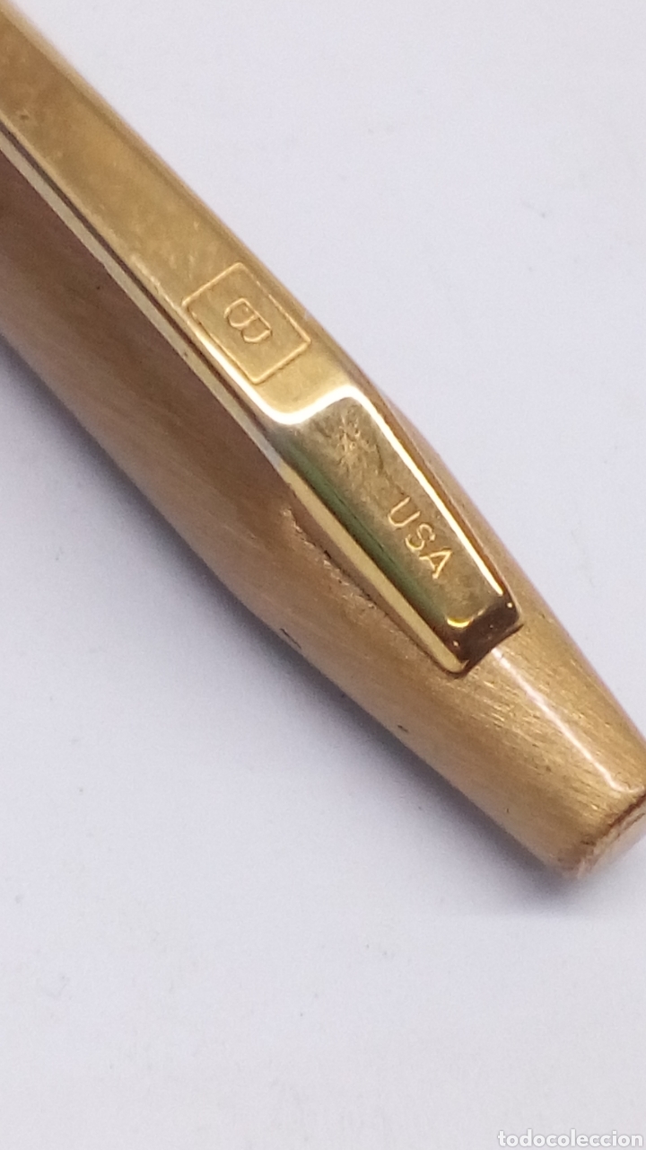 Escriban&iacute;a: Portaminas Bat lacado dorado - Foto 3