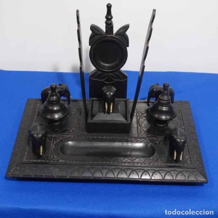 Escriban&iacute;a: Escriban&iacute;a en madera de &eacute;bano. - Foto 1