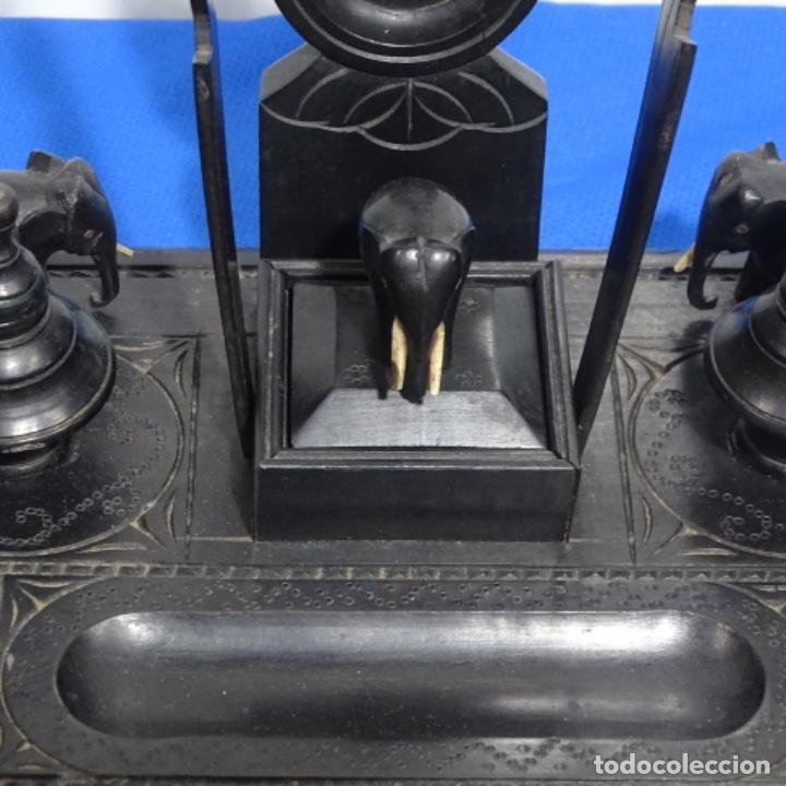 Escriban&iacute;a: Escriban&iacute;a en madera de &eacute;bano. - Foto 4