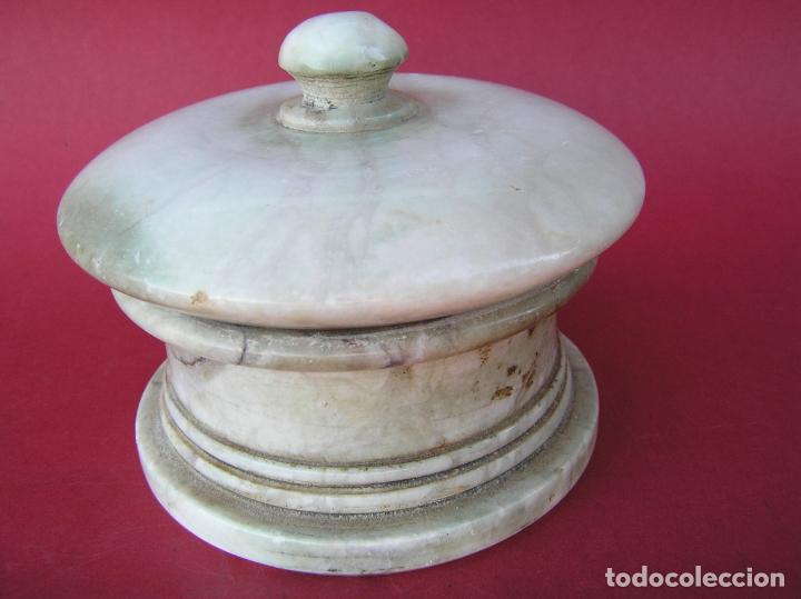 Escriban&iacute;a: Tintero de m&aacute;rmol, Finales siglo XIX. - Foto 5