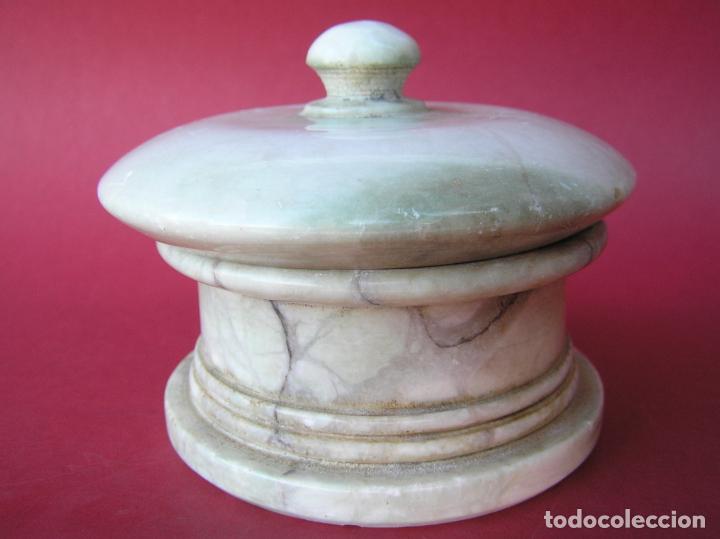 Escriban&iacute;a: Tintero de m&aacute;rmol, Finales siglo XIX. - Foto 8