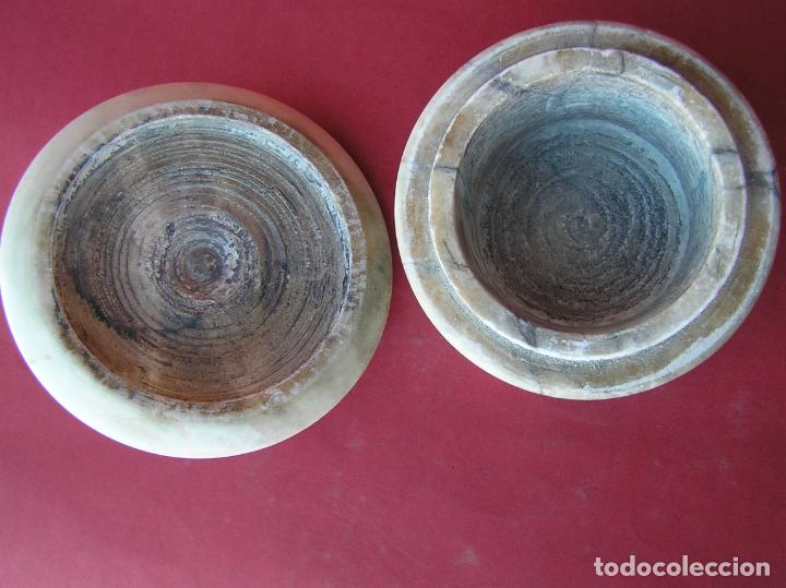 Escriban&iacute;a: Tintero de m&aacute;rmol, Finales siglo XIX. - Foto 10