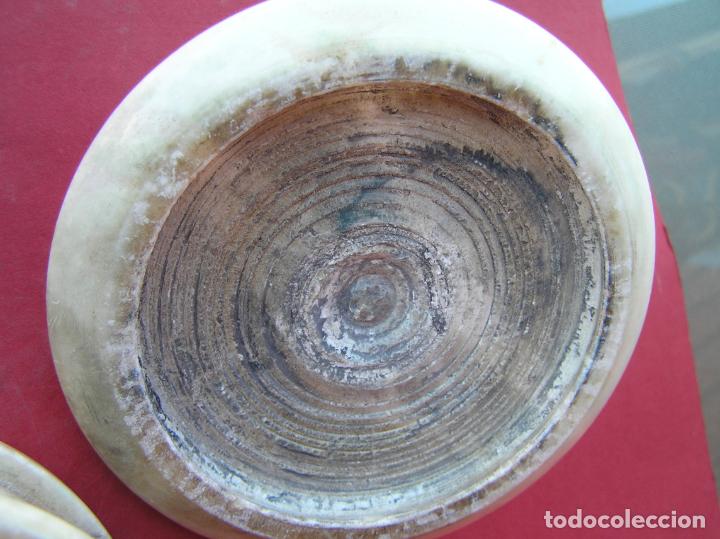 Escriban&iacute;a: Tintero de m&aacute;rmol, Finales siglo XIX. - Foto 13
