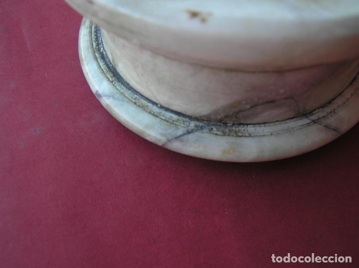 Escriban&iacute;a: Tintero de m&aacute;rmol, Finales siglo XIX. - Foto 16