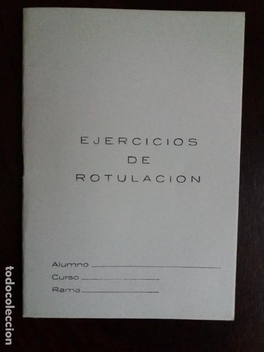 Escriban&iacute;a: CUADERNO EJERCICIOS DE ROTULACI&Oacute;N. A&Ntilde;OS 70/80. - Foto 1