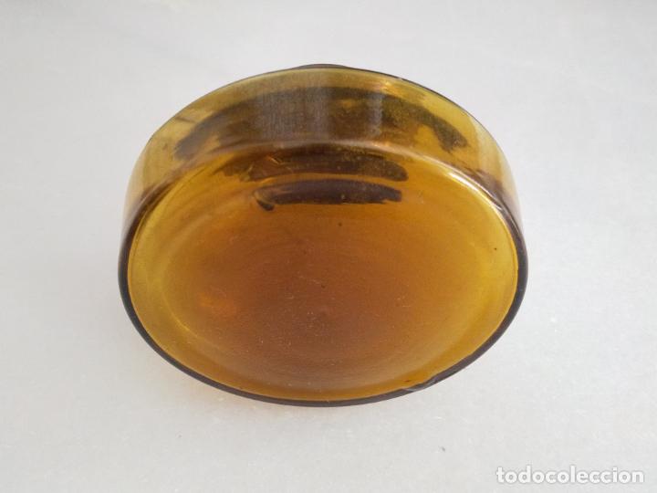 Escriban&iacute;a: Antiguo tintero de cristal soplado - Foto 7