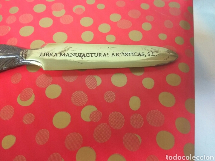 Escriban&iacute;a: ABRECARTAS BRONCE/METAL GRAN TAMA&Ntilde;O - Foto 3